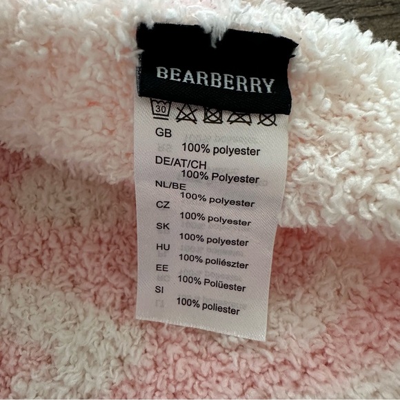 Bearberry Baby Girls Pink Leopard Print Plush stroller Blanket Soft Blankey - Picture 3 of 4